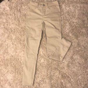 Tan high rise jeggings